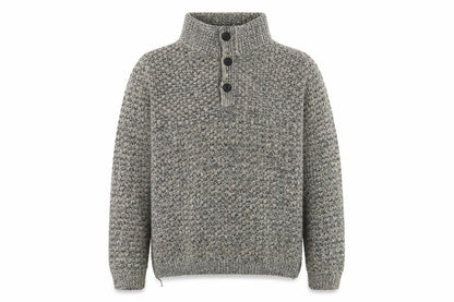 Mens UK Size M John Lewis Grey Henley Jumper