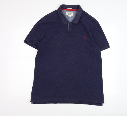Original Penguin Men's Blue Slim Fit Polo Shirt XL
