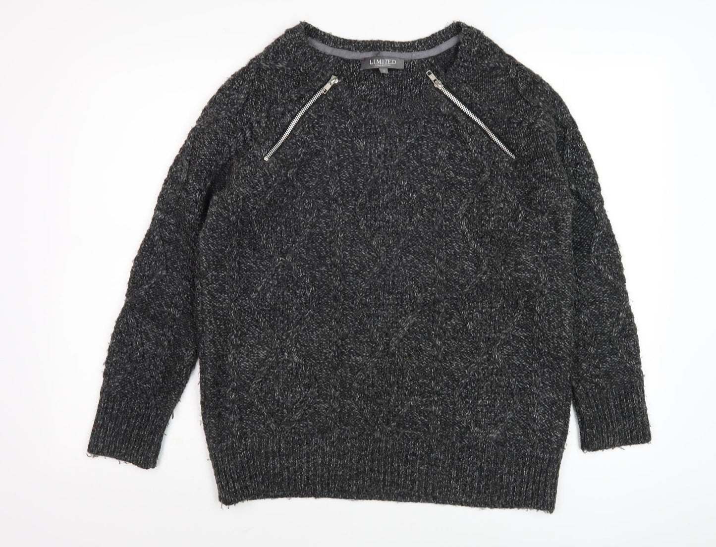 Womens UK Size M Marks and Spencer Black Pullover Jumper