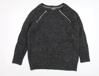 Womens UK Size M Marks and Spencer Black Pullover Jumper