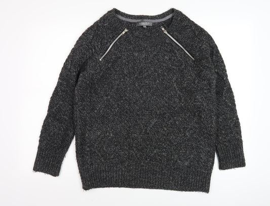 Womens UK Size M Marks and Spencer Black Pullover Jumper