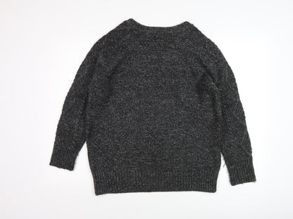 Womens UK Size M Marks and Spencer Black Pullover Jumper