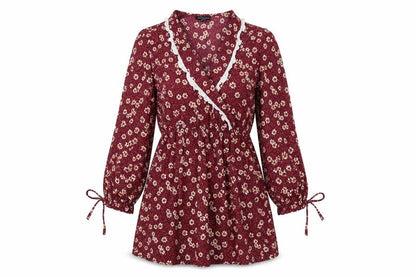 Wednesday's Girl Women's Multicoloured Floral Wrap Dress M