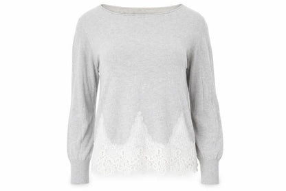 Womens UK Size 10 Mint Velvet Grey Pullover Jumper