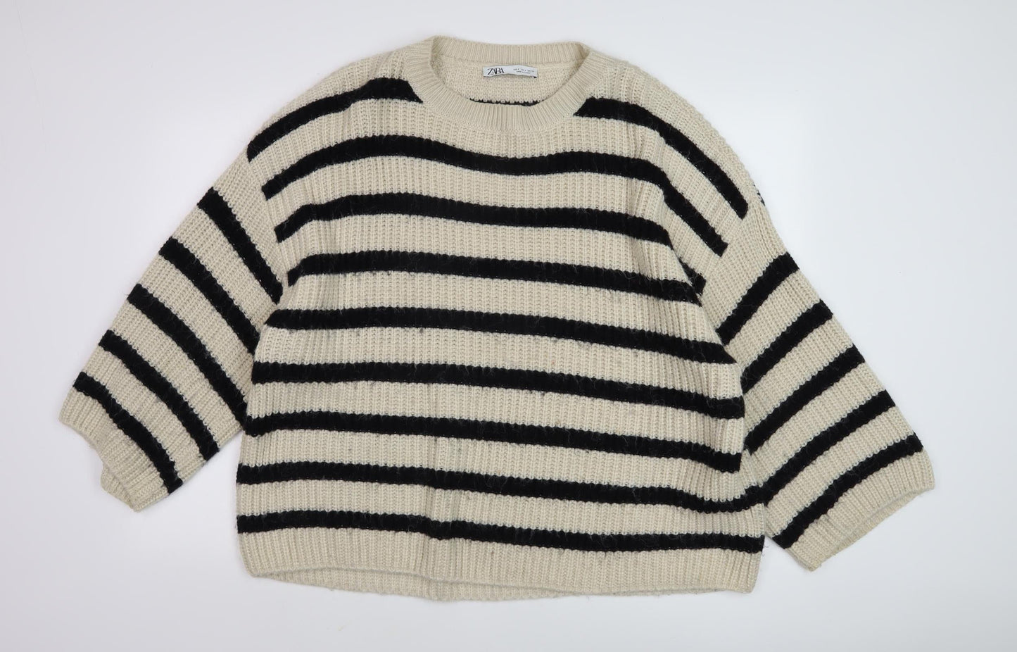 Womens UK Size S Zara Multicoloured Pullover Jumper