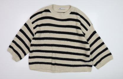 Womens UK Size S Zara Multicoloured Pullover Jumper
