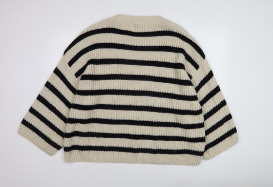 Womens UK Size S Zara Multicoloured Pullover Jumper