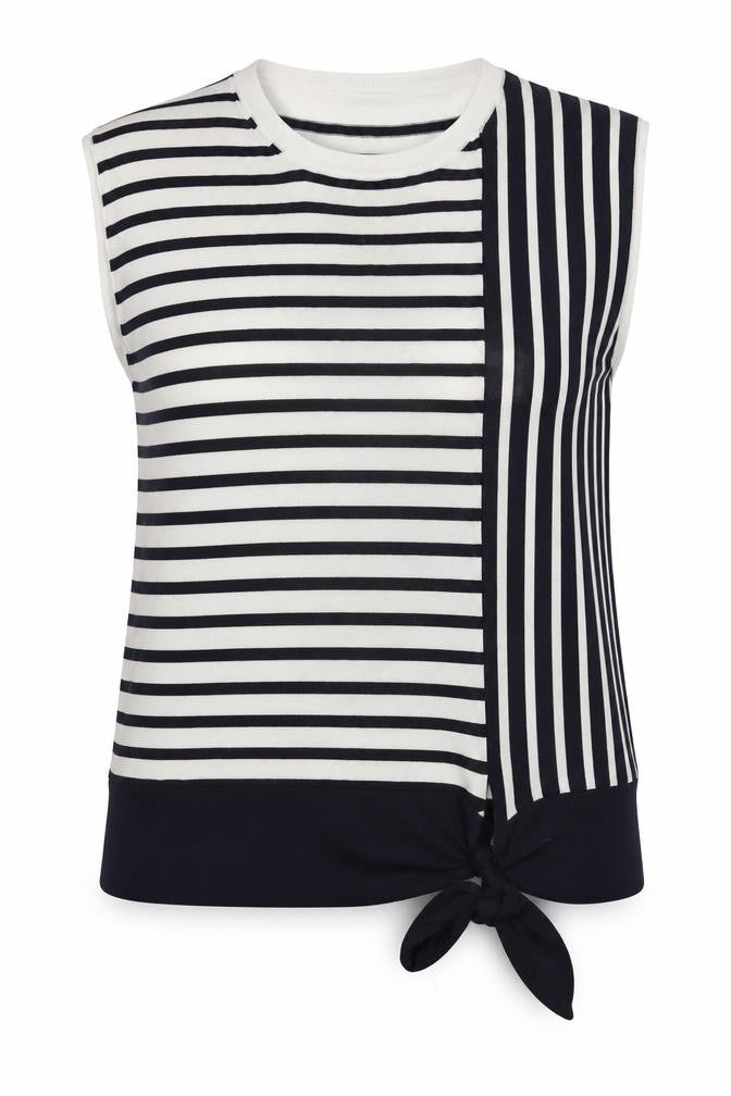 Marks and Spencer Women's Sleeveless Stripe Pullover Jumper