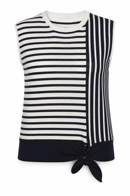 Marks and Spencer Women's Sleeveless Stripe Pullover Jumper