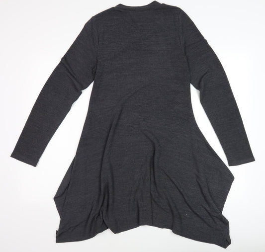 Izabel London Women's Grey Trapeze Swing Dress Size 8