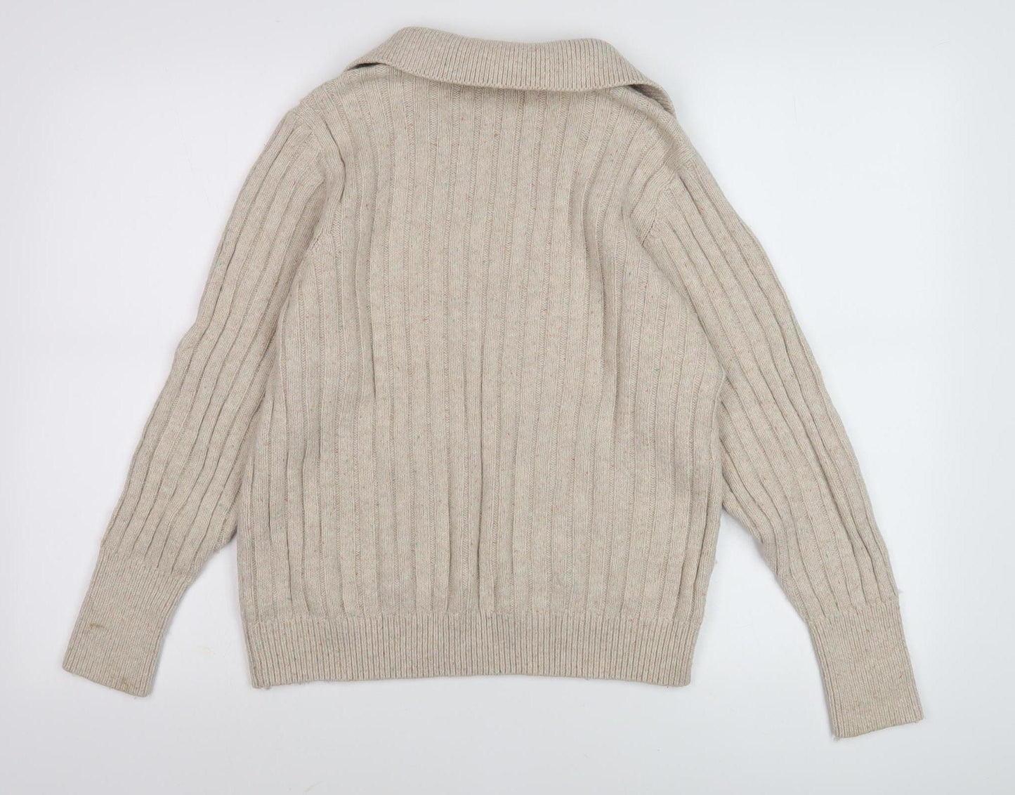 Womens UK Size M Per Una Beige Pullover Jumper