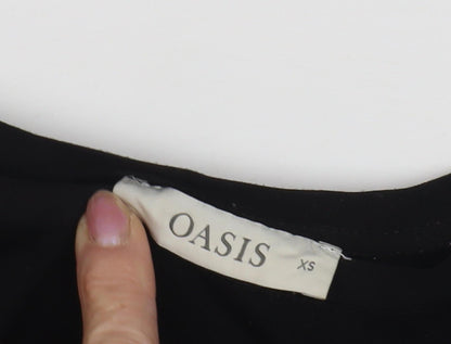 Womens UK Size XS Oasis Black  T-Shirt