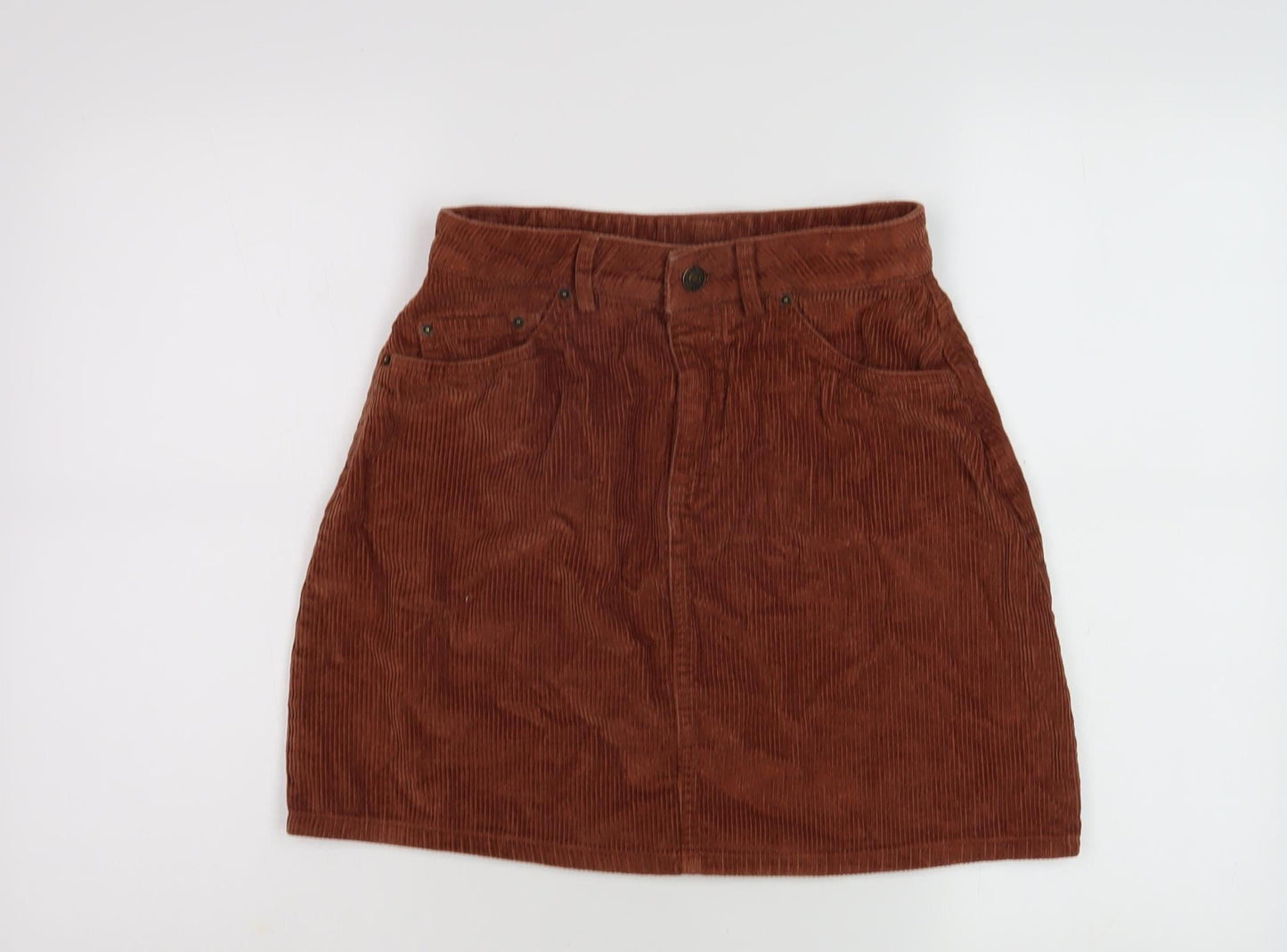 Womens UK Size XS VERO MODA Mini Corduroy Skirt