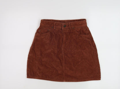 Womens UK Size XS VERO MODA Mini Corduroy Skirt