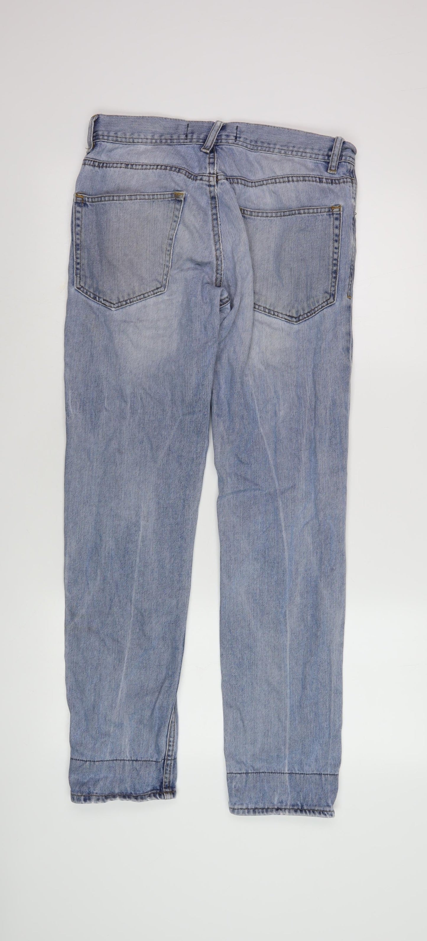 Mens UK Size 32 Topman Slim Fit Skinny Blue Jeans