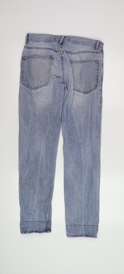 Mens UK Size 32 Topman Slim Fit Skinny Blue Jeans