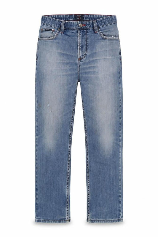 Andre Blue Women's Straight Jeans Size 34 With Comfort Fit