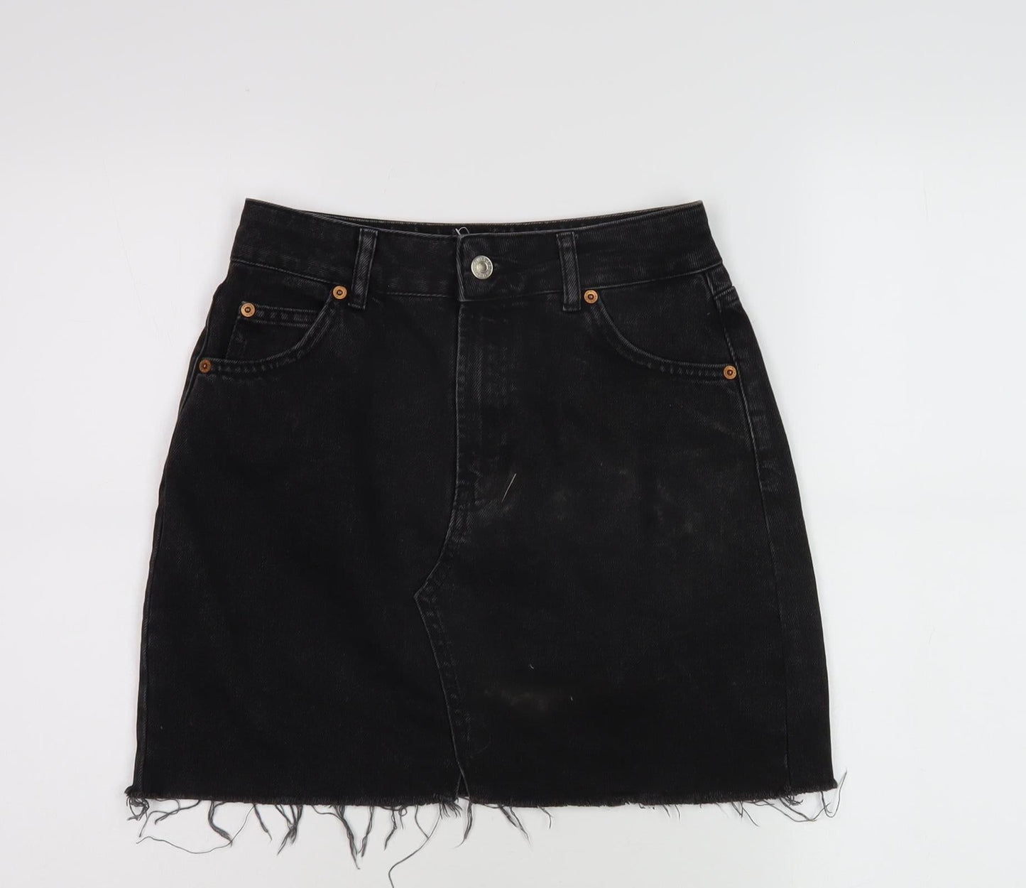 Womens UK Size 8 Topshop Straight & Pencil Denim Skirt
