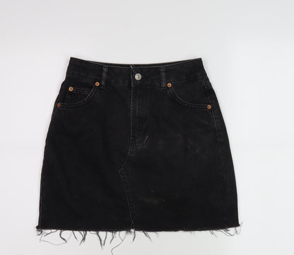 Womens UK Size 8 Topshop Straight & Pencil Denim Skirt