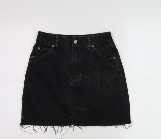 Womens UK Size 8 Topshop Straight & Pencil Denim Skirt