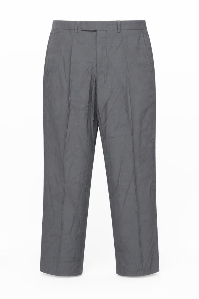 Mens UK Size M Marks and Spencer Classic Fit Dress Pants Grey Trousers