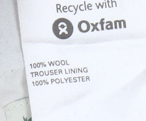 Marks and Spencer Men's Black Wool Dress Trousers 32