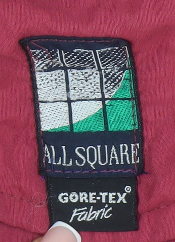 AllSquare Men's Red Trousers, 31 Waist, Straight Leg