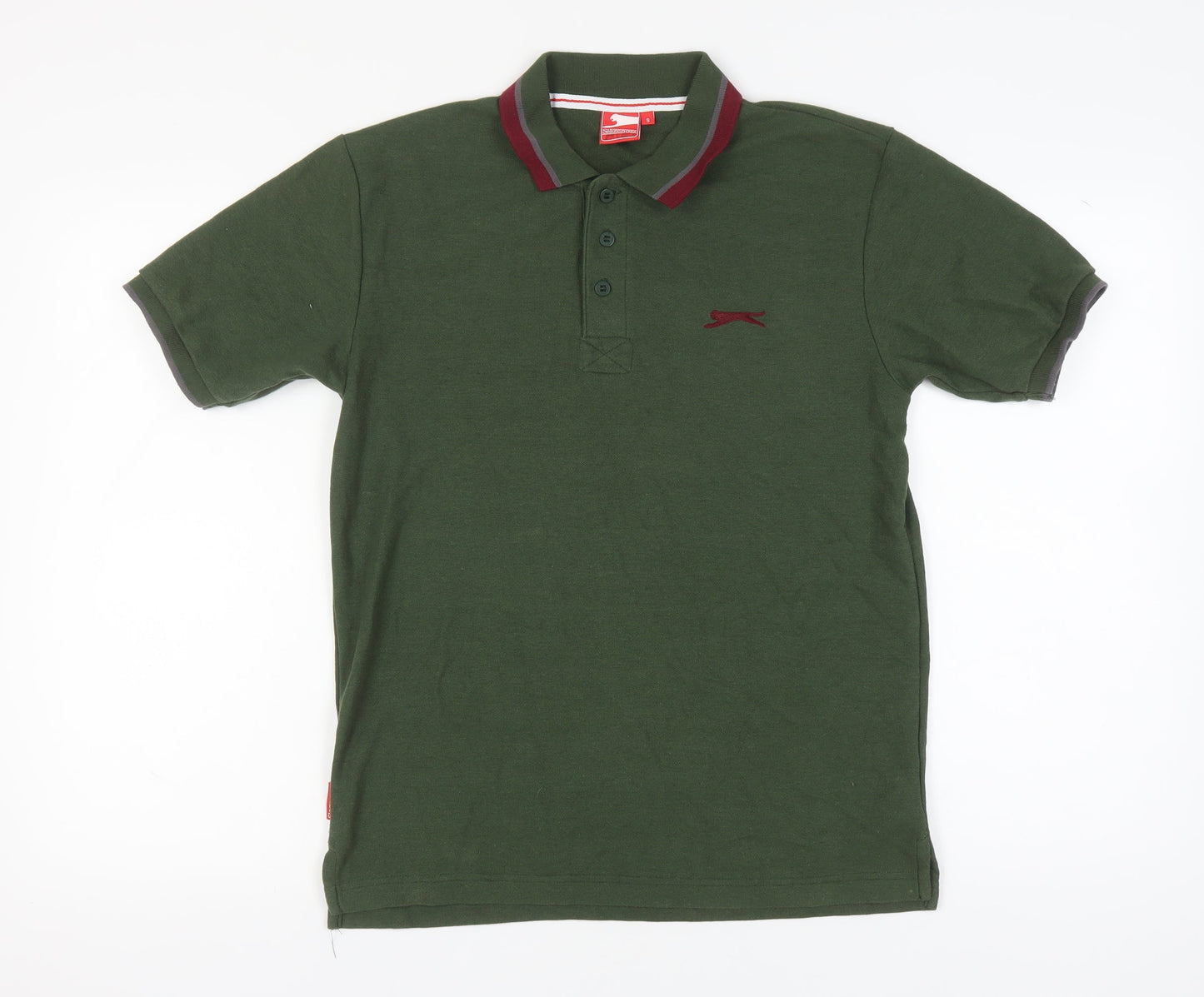 Slazenger Men's Green Polo Shirt Size S