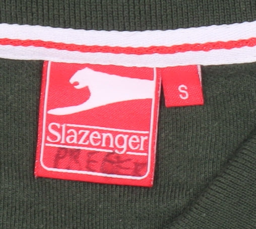 Slazenger Men's Green Polo Shirt Size S