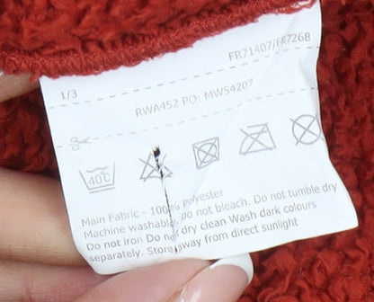 Regatta Women's Red Fleece Sweatshirt Size 14