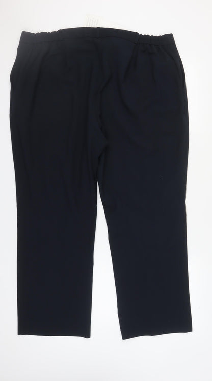 Womens UK Size 24 Essential Collection   Blue Trousers