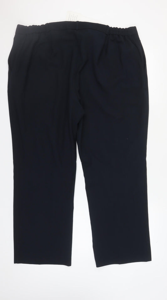 Womens UK Size 24 Essential Collection   Blue Trousers