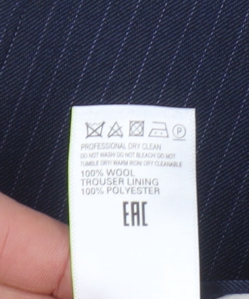 Marks and Spencer Blue Striped Men's Dress Pants Size 36/31