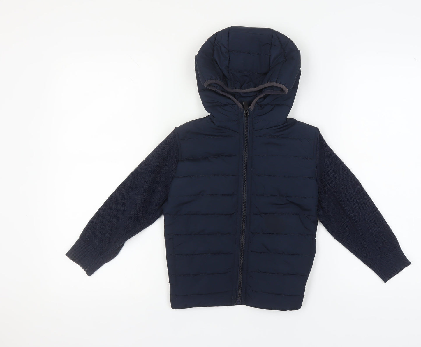 Next Boys Blue Puffer Jacket - 6 Years, Hooded, Casual