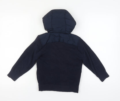 Next Boys Blue Puffer Jacket - 6 Years, Hooded, Casual