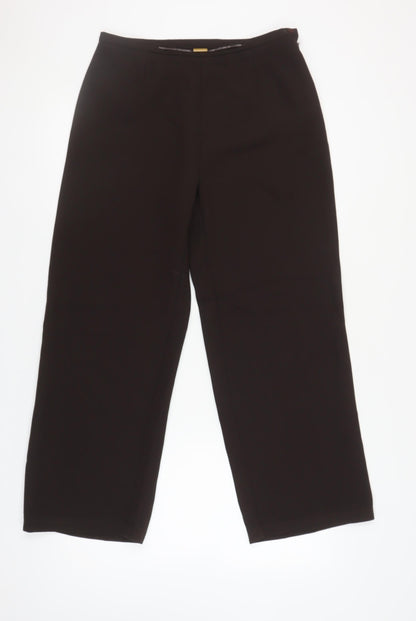 Womens UK Size 14 AMARANTO   Black Trousers
