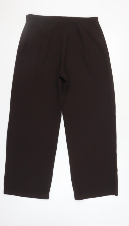Womens UK Size 14 AMARANTO   Black Trousers