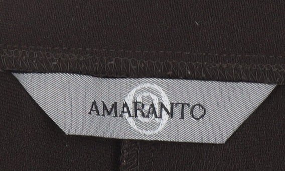 Womens UK Size 14 AMARANTO   Black Trousers