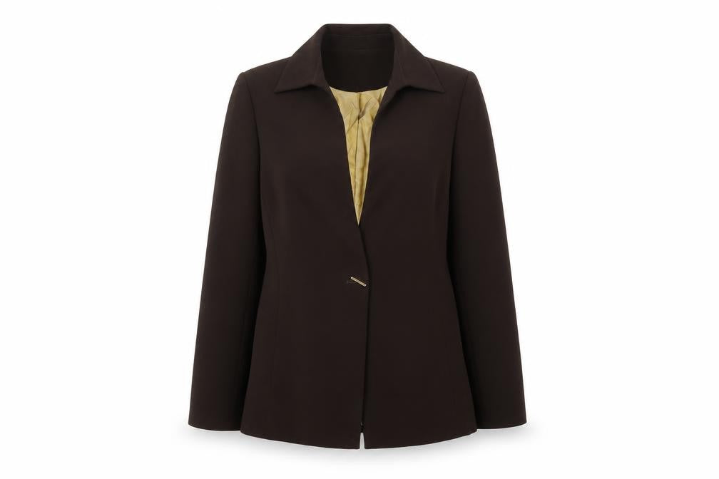 Womens UK Size 12 AMARANTO Regular Brown Blazer