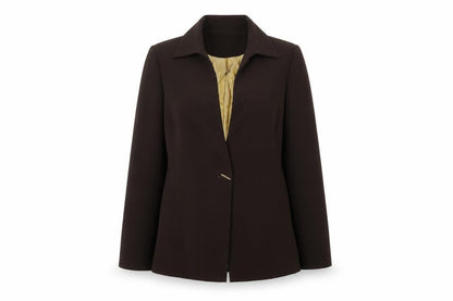 Womens UK Size 12 AMARANTO Regular Brown Blazer
