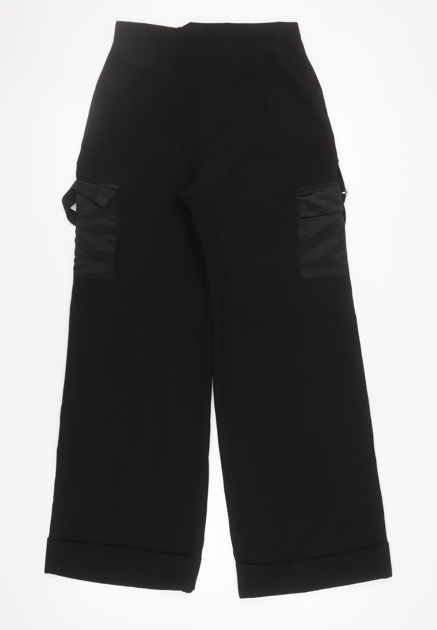 Missguided Women's Black Cargo Trousers Size 8