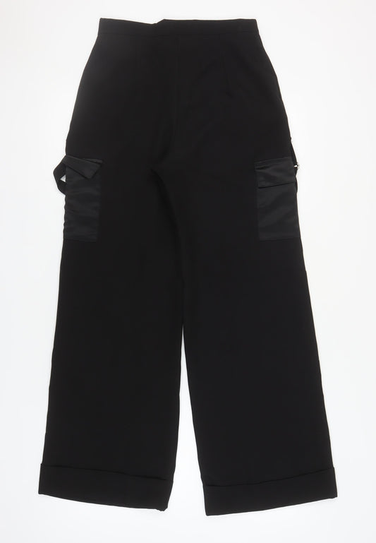 Missguided Women's Black Cargo Trousers Size 8