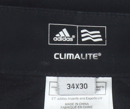 Adidas Men's Black Activewear Trousers 34X30
