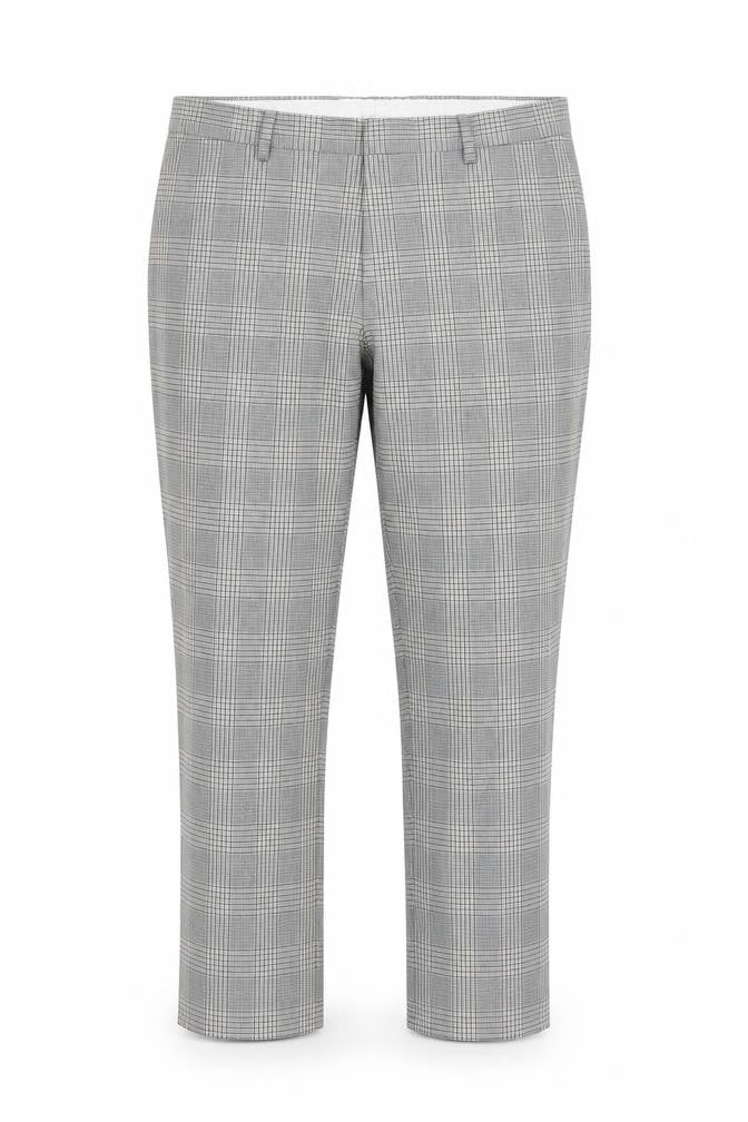 Mens UK Size 34 Moss Bros  Business Formal Grey Trousers