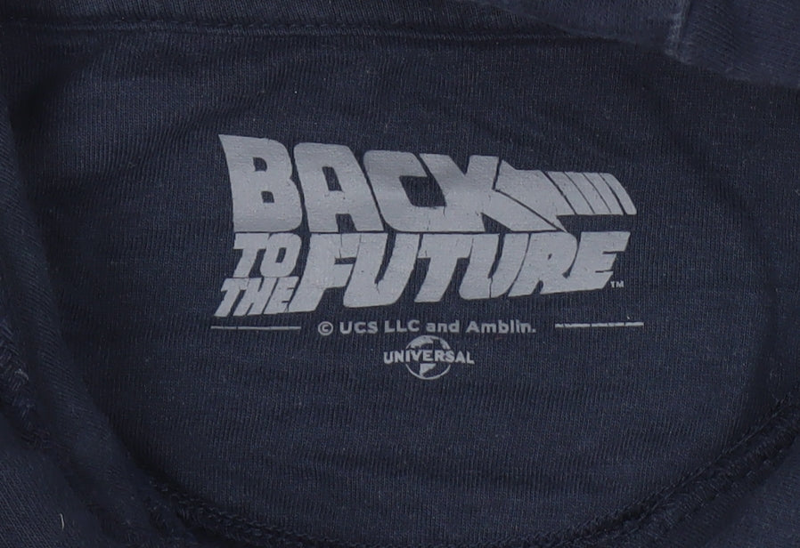 Back to the Future Blue Unisex Hoodie - Size S