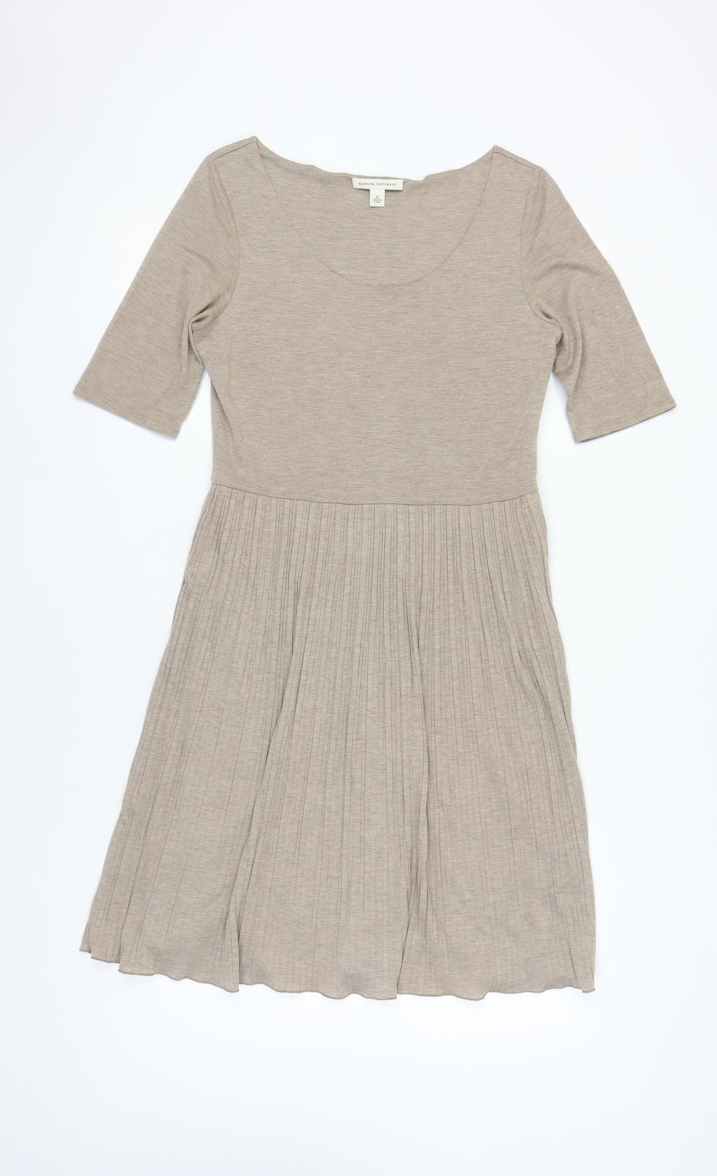 Banana Republic Women's Beige A-Line Dress Size 8