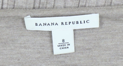 Banana Republic Women's Beige A-Line Dress Size 8