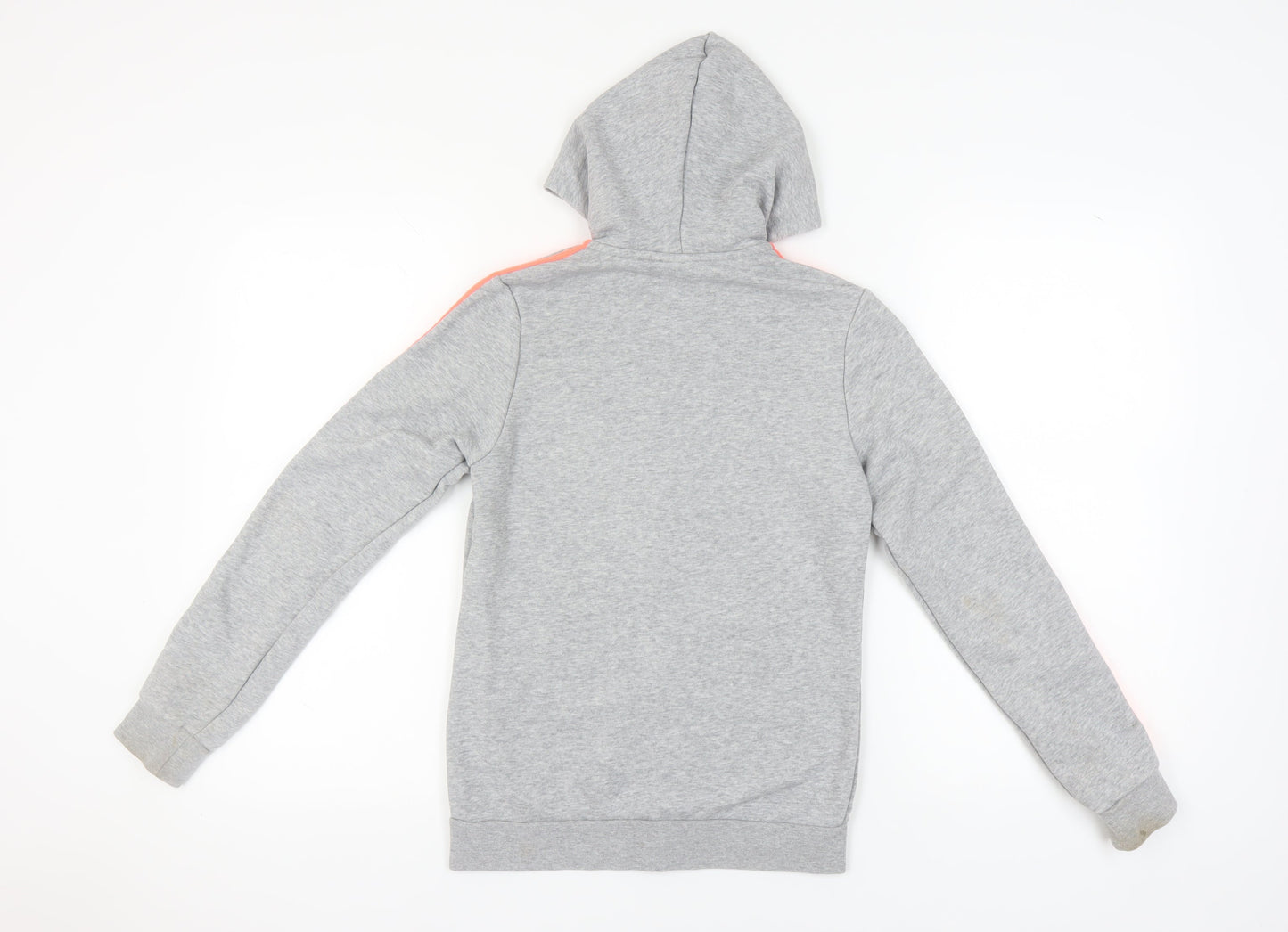 Adidas Girls Grey Full Zip Hoodie 13-14 Years Sports Fashion