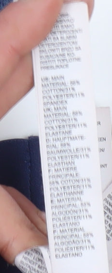 Adidas Women's Blue Leggings, Size 8-10, Slim Fit