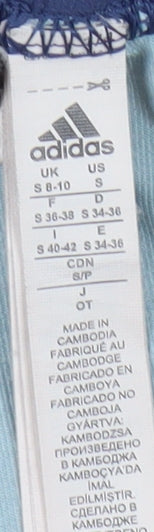 Adidas Women's Blue Leggings, Size 8-10, Slim Fit